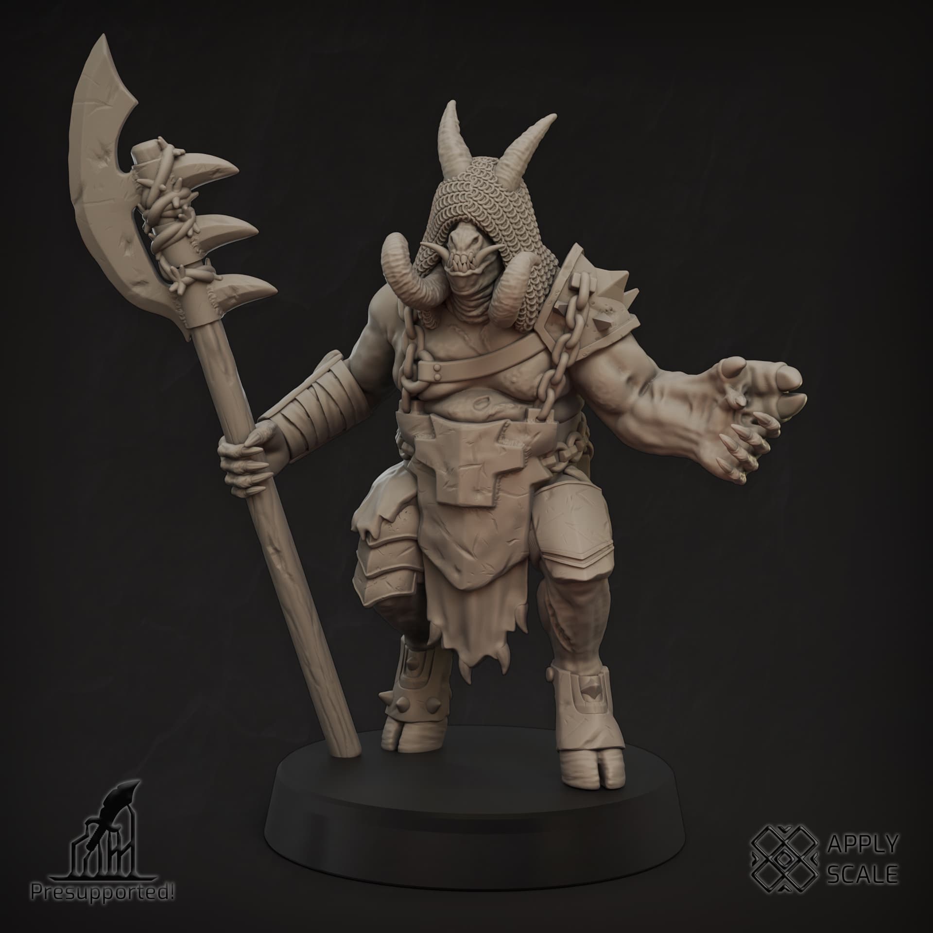 Cursed Demon Warrior Fiend 3 (heretics, wargaming, dnd, tabletop, trooper)