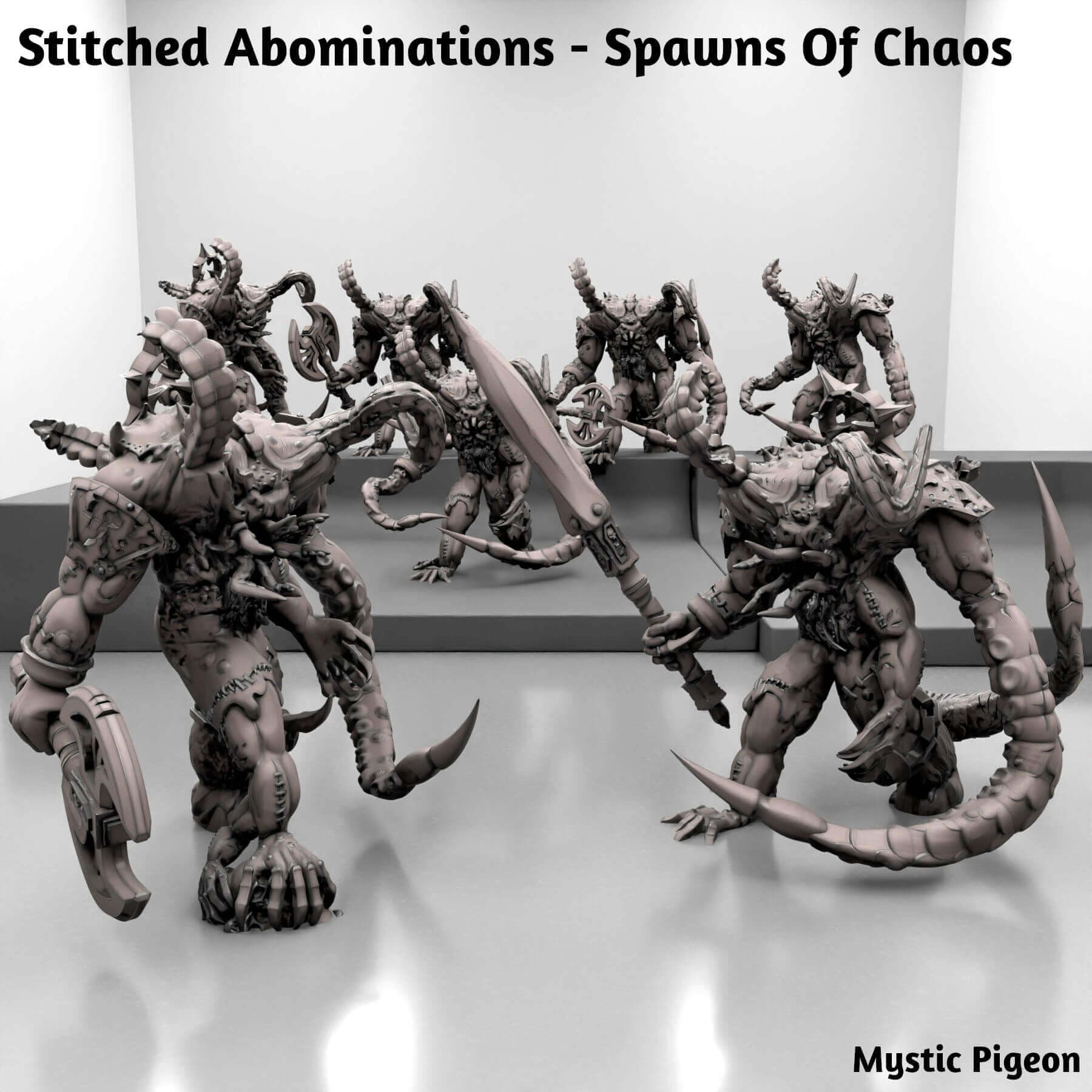 The Stitched Abominations - Spawns of Chaos Proxy Miniatures