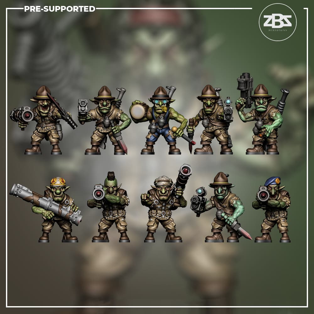 Gobber Grunts - Infantry (Sergeants & Bazookas)