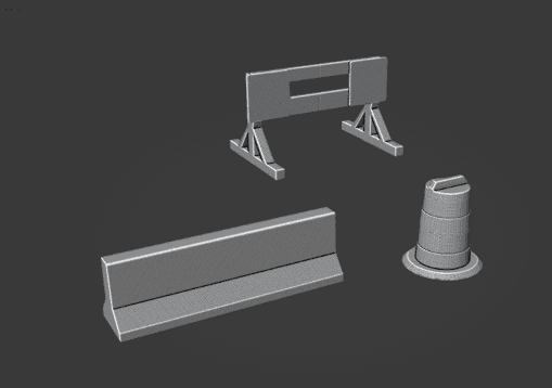 Gaslands Construction Barrier Set