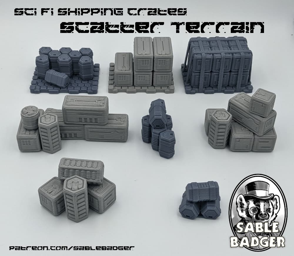 Sci Fi Shipping Crates - Scatter Terrain