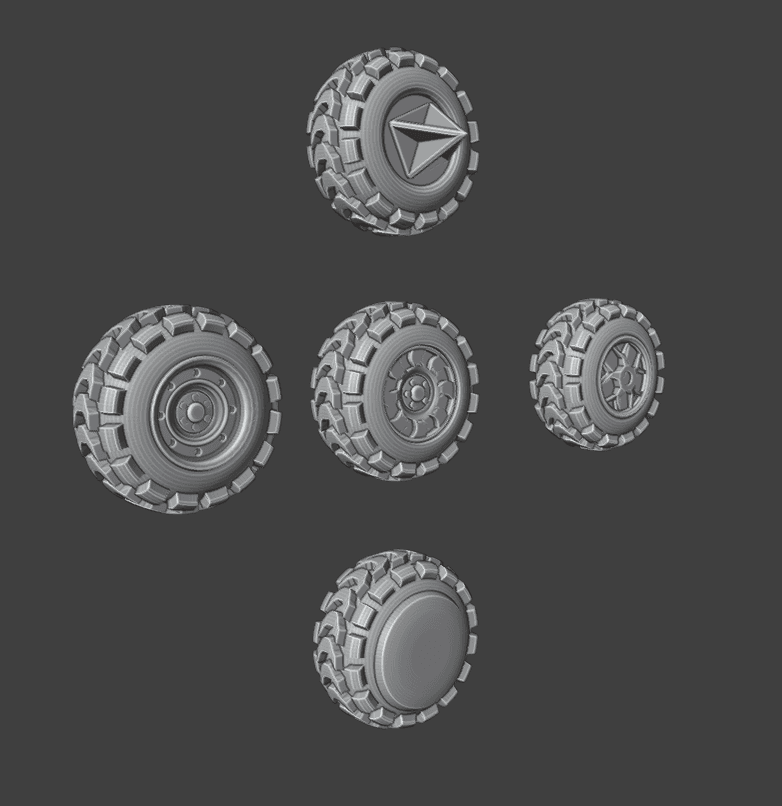 Gaslands Heavy Tread Tire Set