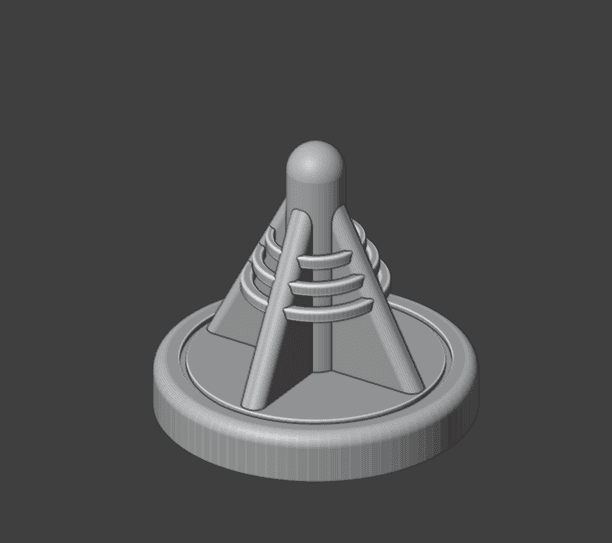Space Combat Activation Token STL – Miniature Tabletop Gaming Accessory