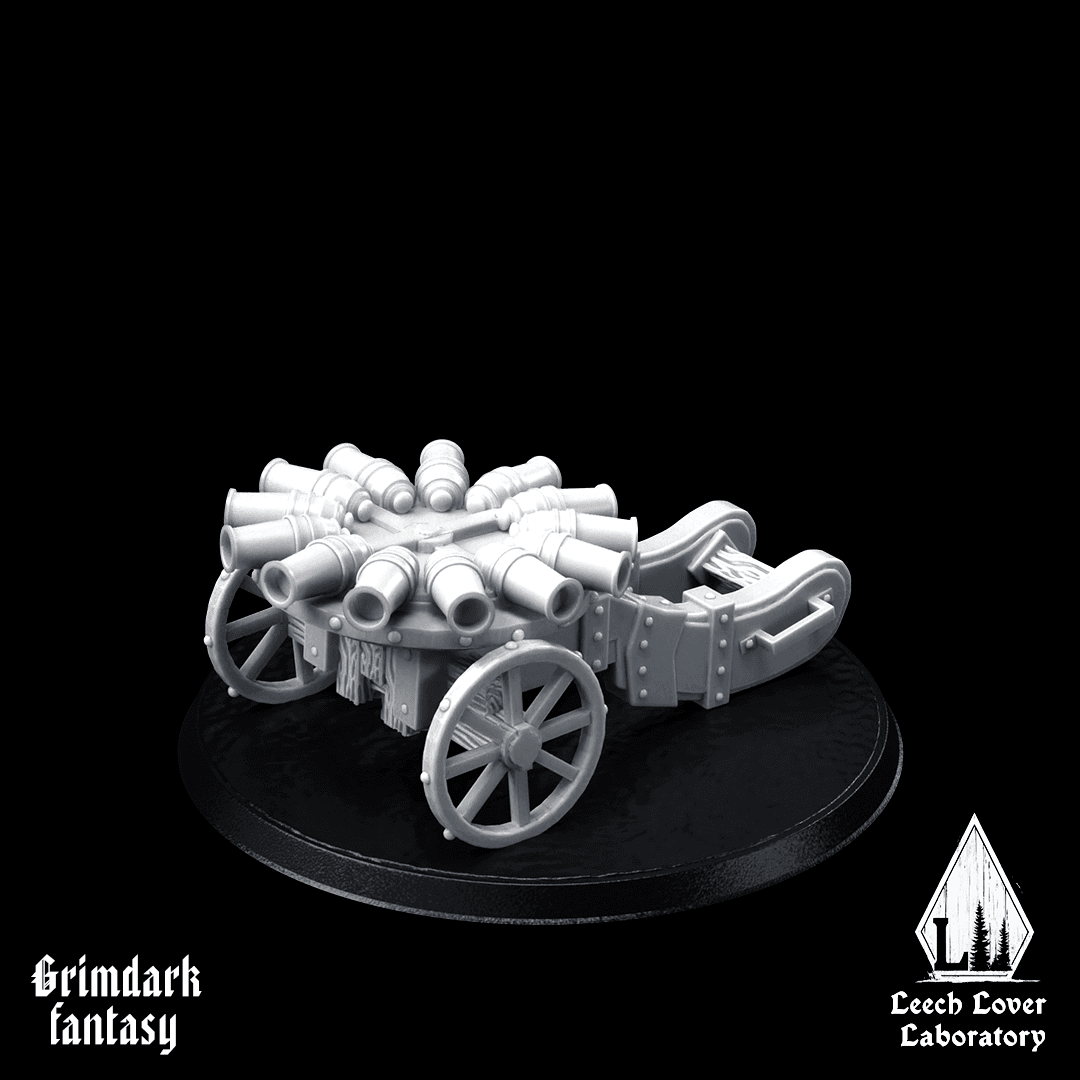Organ Gun for miniature-agnostic grimdark wargames