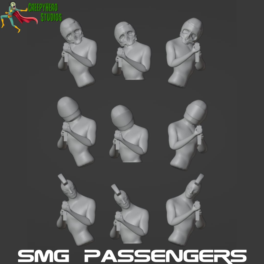 Gaslands SMG Passenger Set