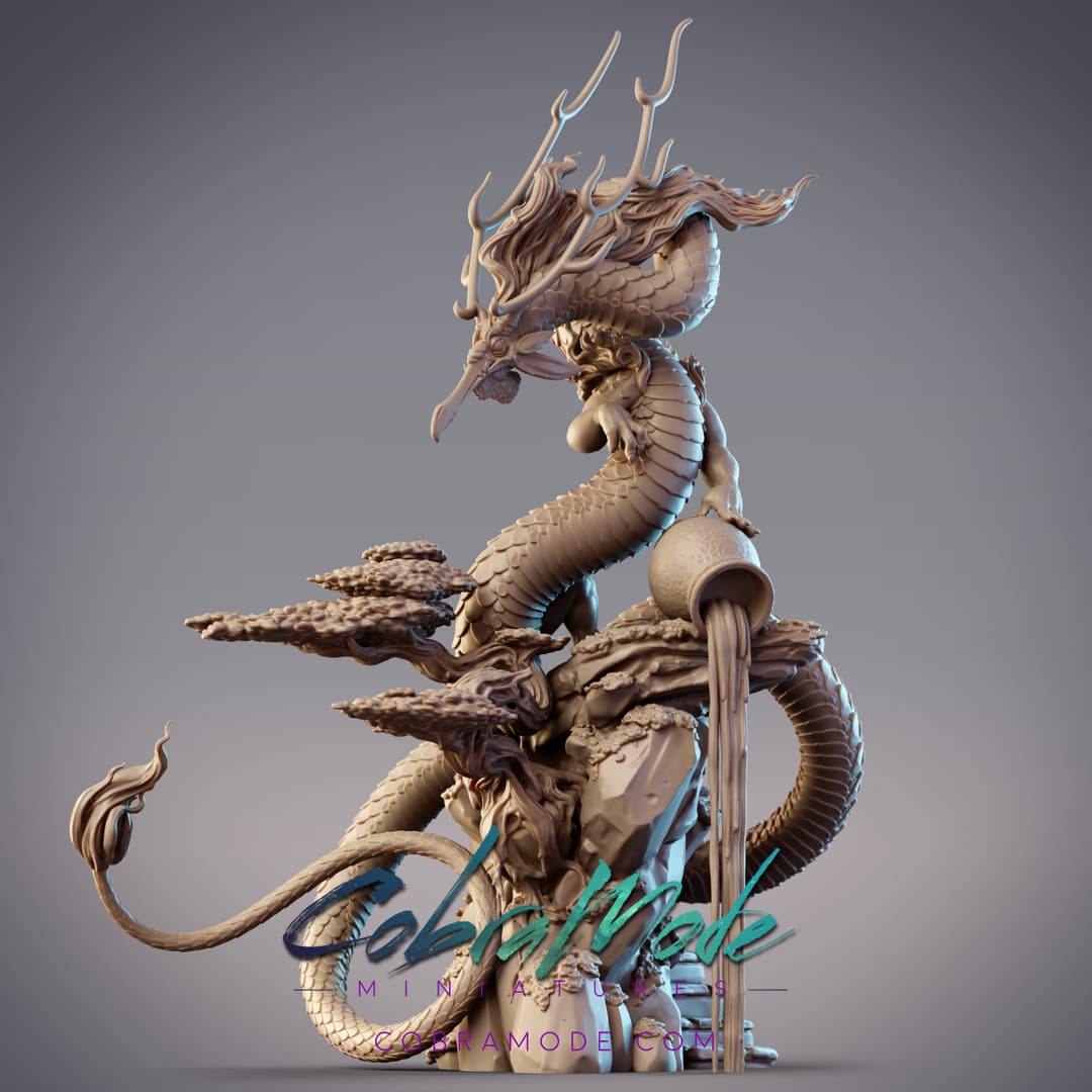 Shenlong - Dragon of Earth with Scenic Base (Pre-Supported)