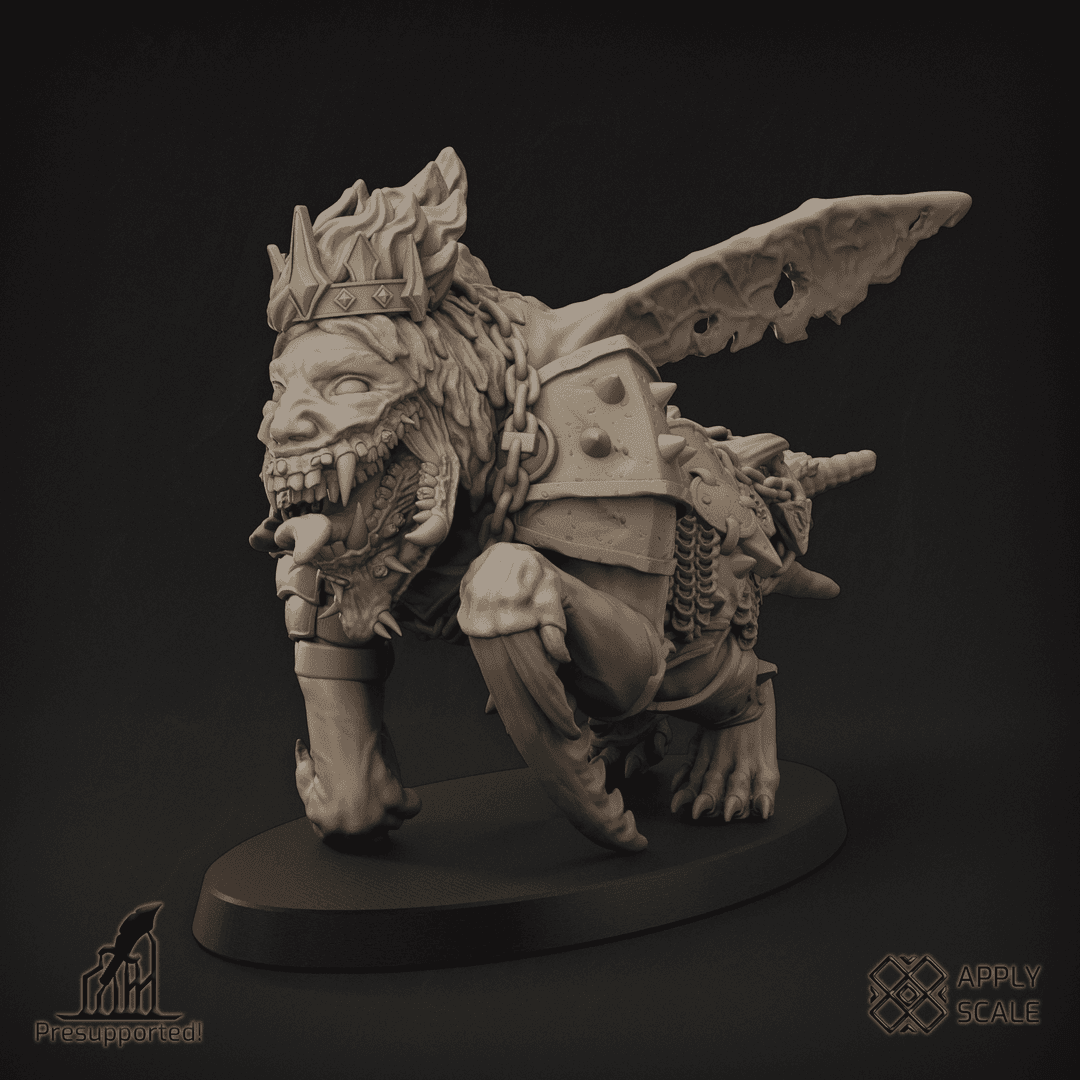 Hellborn Beast 2 (heretics, wargaming, dnd, tabletop, trooper, warrior, demon, beast) - Grimdark Insectoid Monster