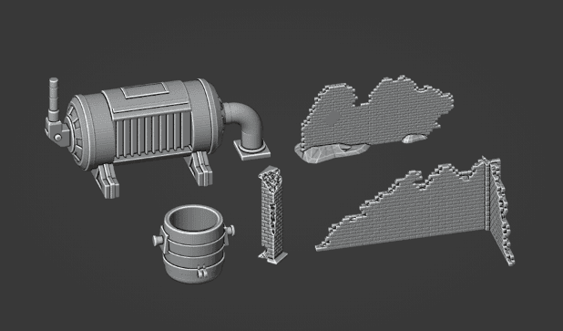 Gaslands Factory Obstacle Set
