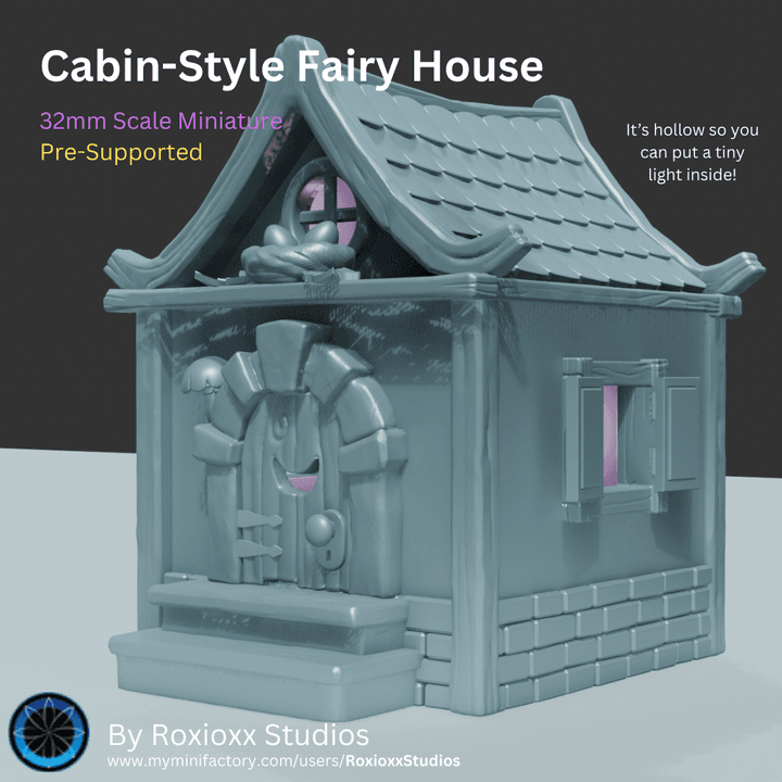 Cabin-Style Fairy House