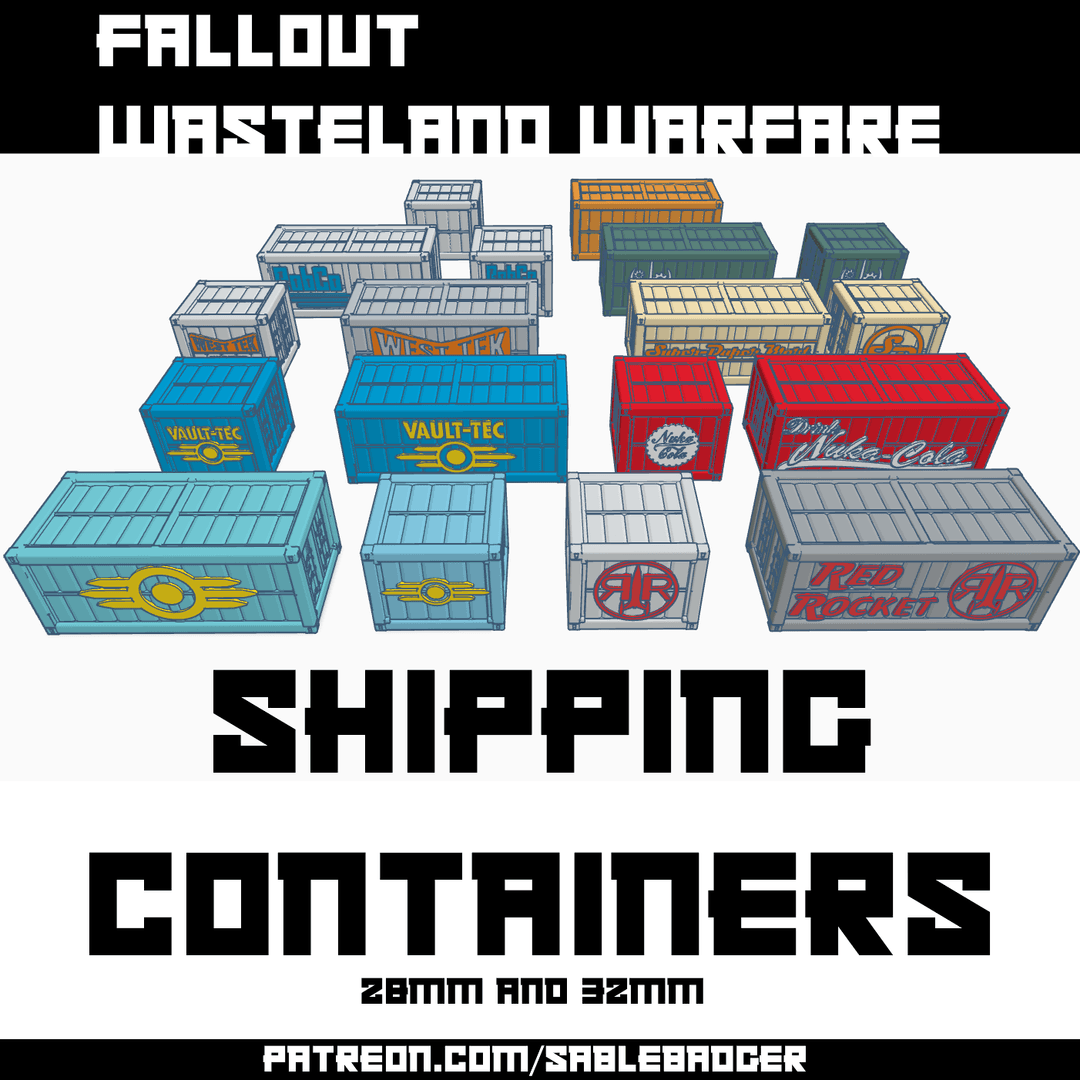 Fallout Wasteland Warfare Shipping Containers