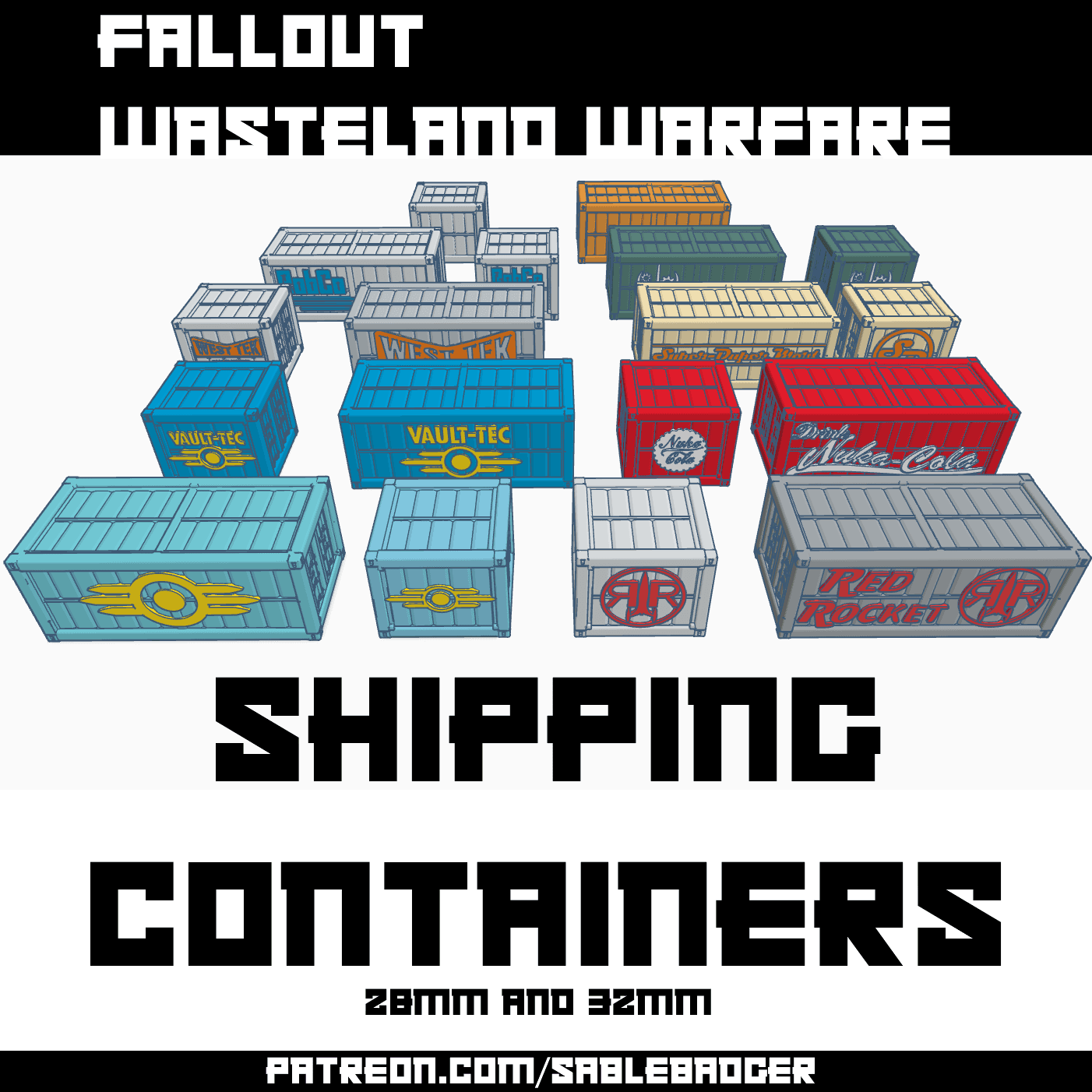 Fallout Wasteland Warfare Shipping Containers