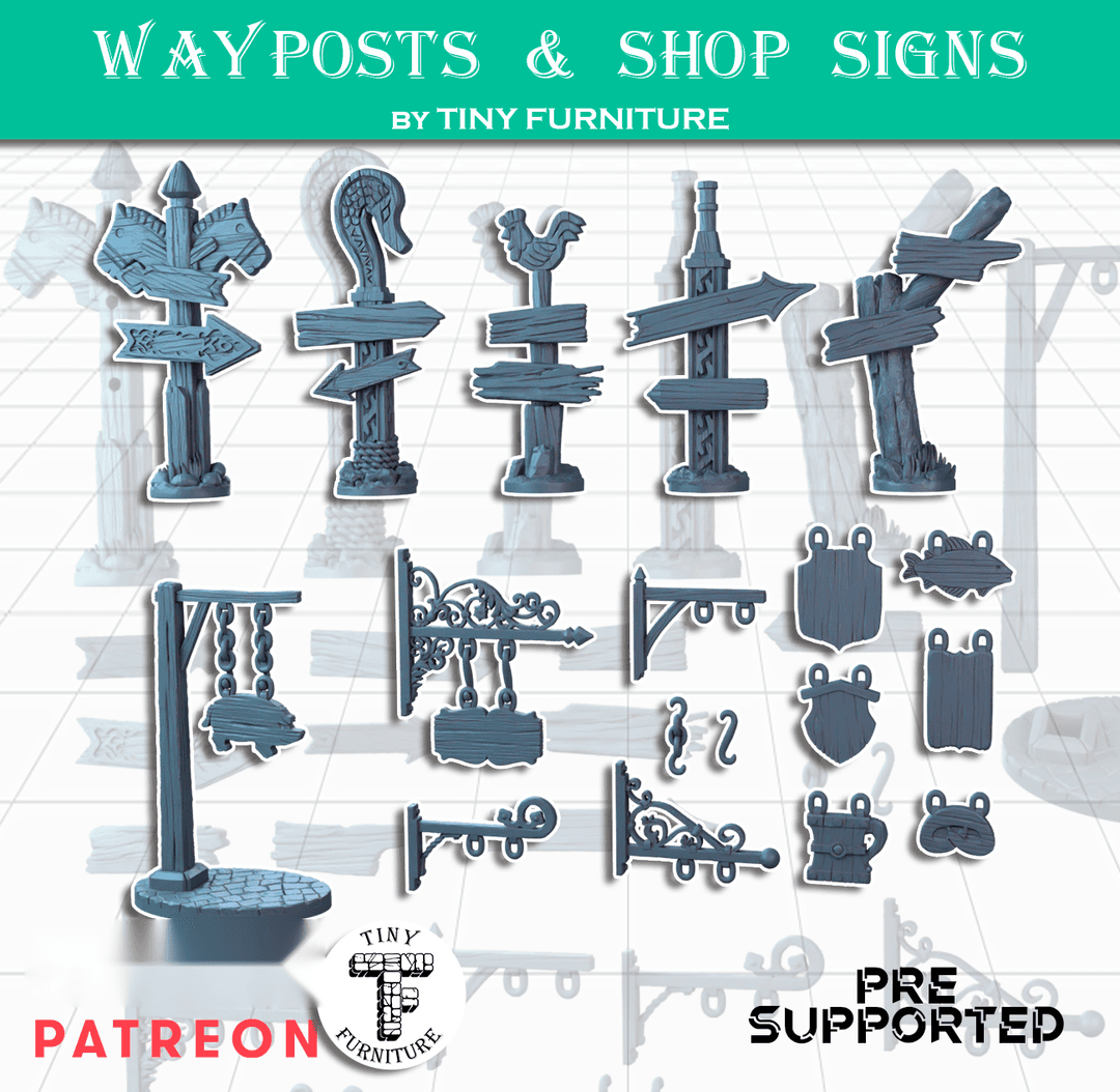 Wayposts & Shop Signs