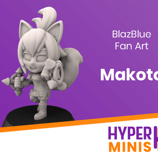 Chibi Makoto | BlazBlue Fan Art
