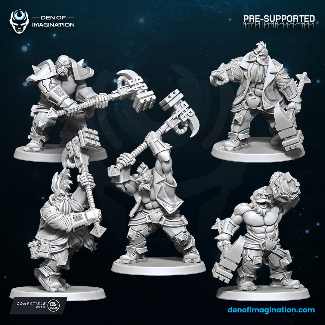 Space Dwarfs - Brawlers with Hammers Unit