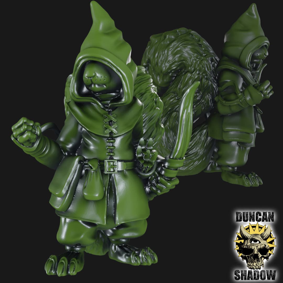 Squirrel folk with bows (Pre Supported)