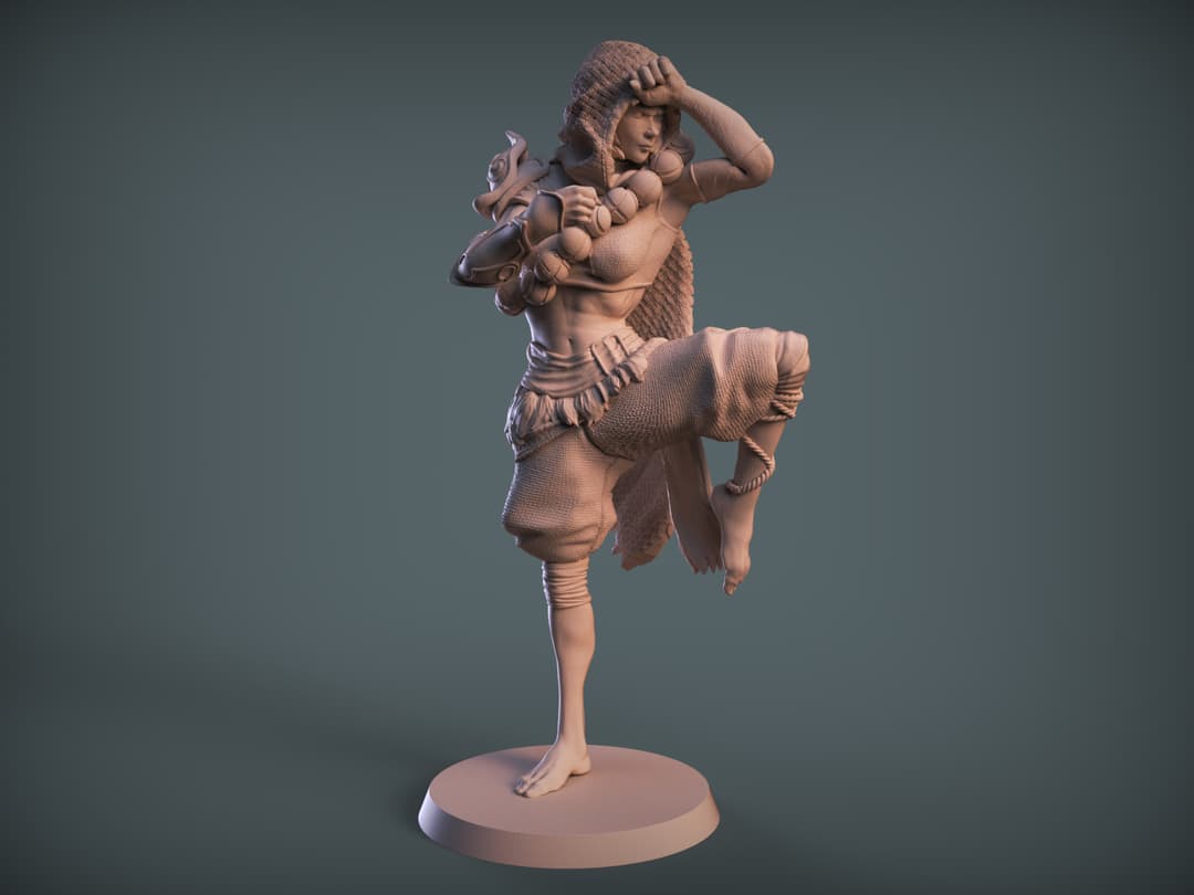Figther female monk