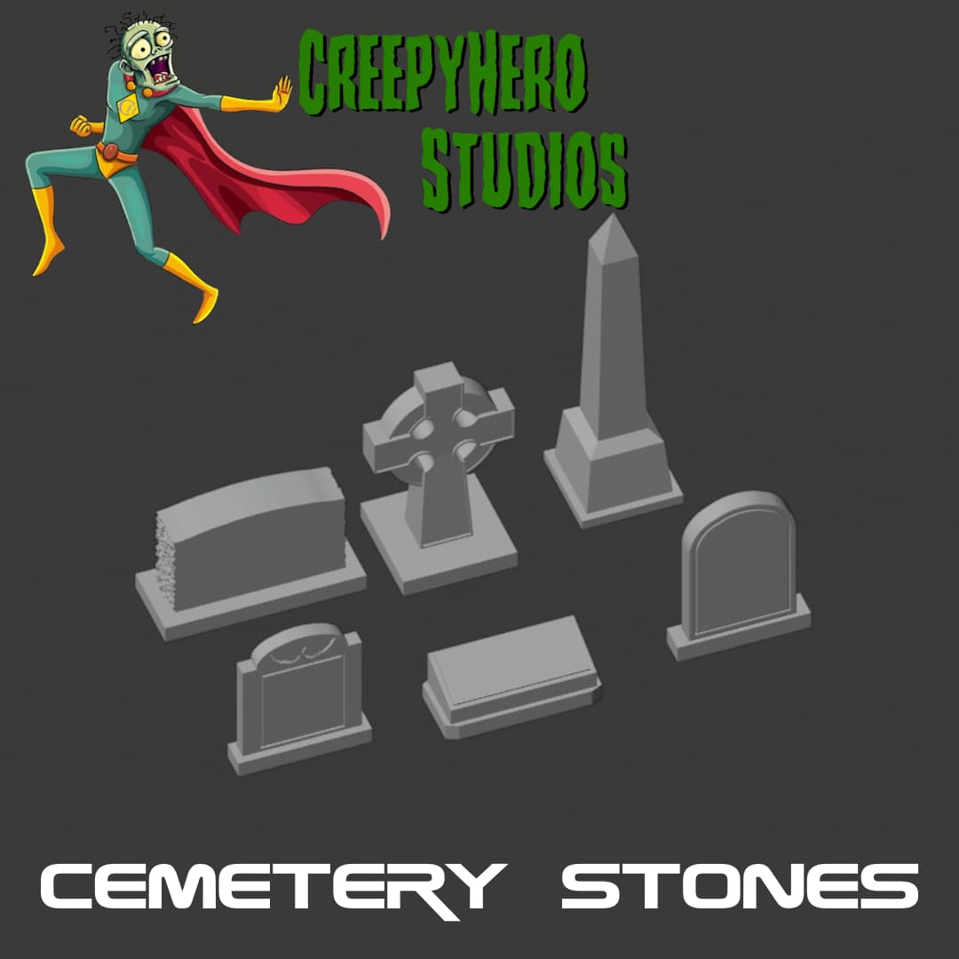 Modern Gravestone Set
