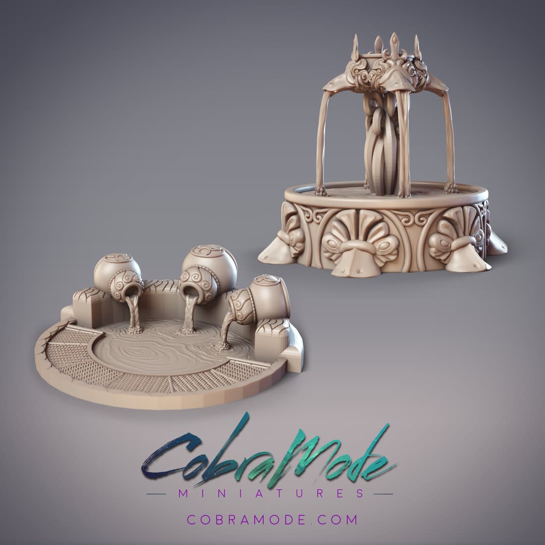 Amphora and Platypus Fountain Scatter Terrains Pack