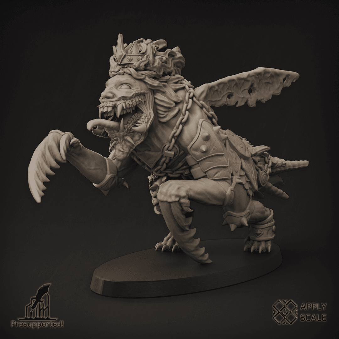 Hellborn Beasts 1 (heretics, wargaming, dnd, tabletop, trooper, warrior, demon, beast) - Grimdark Insectoid Monster