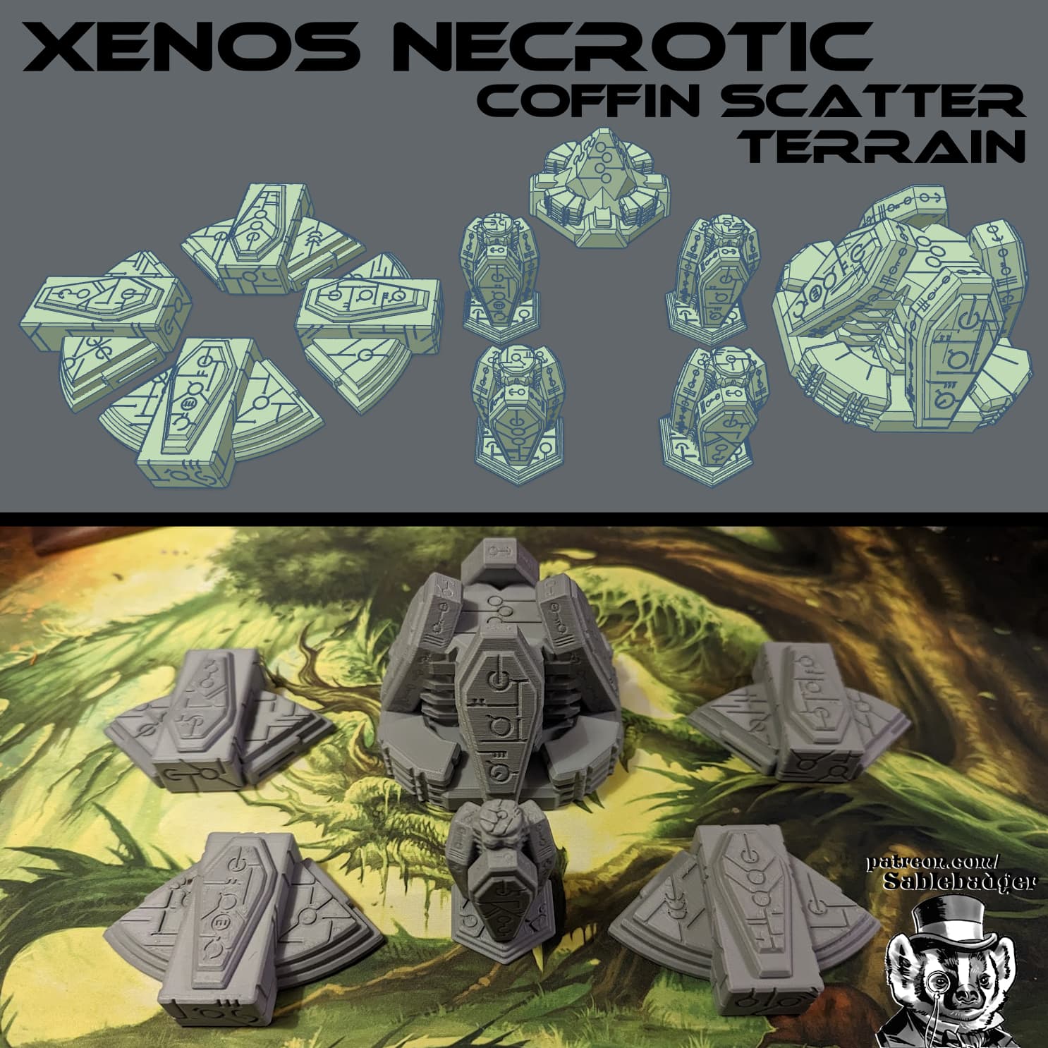 Xenos Necrotic - Coffin Terrain