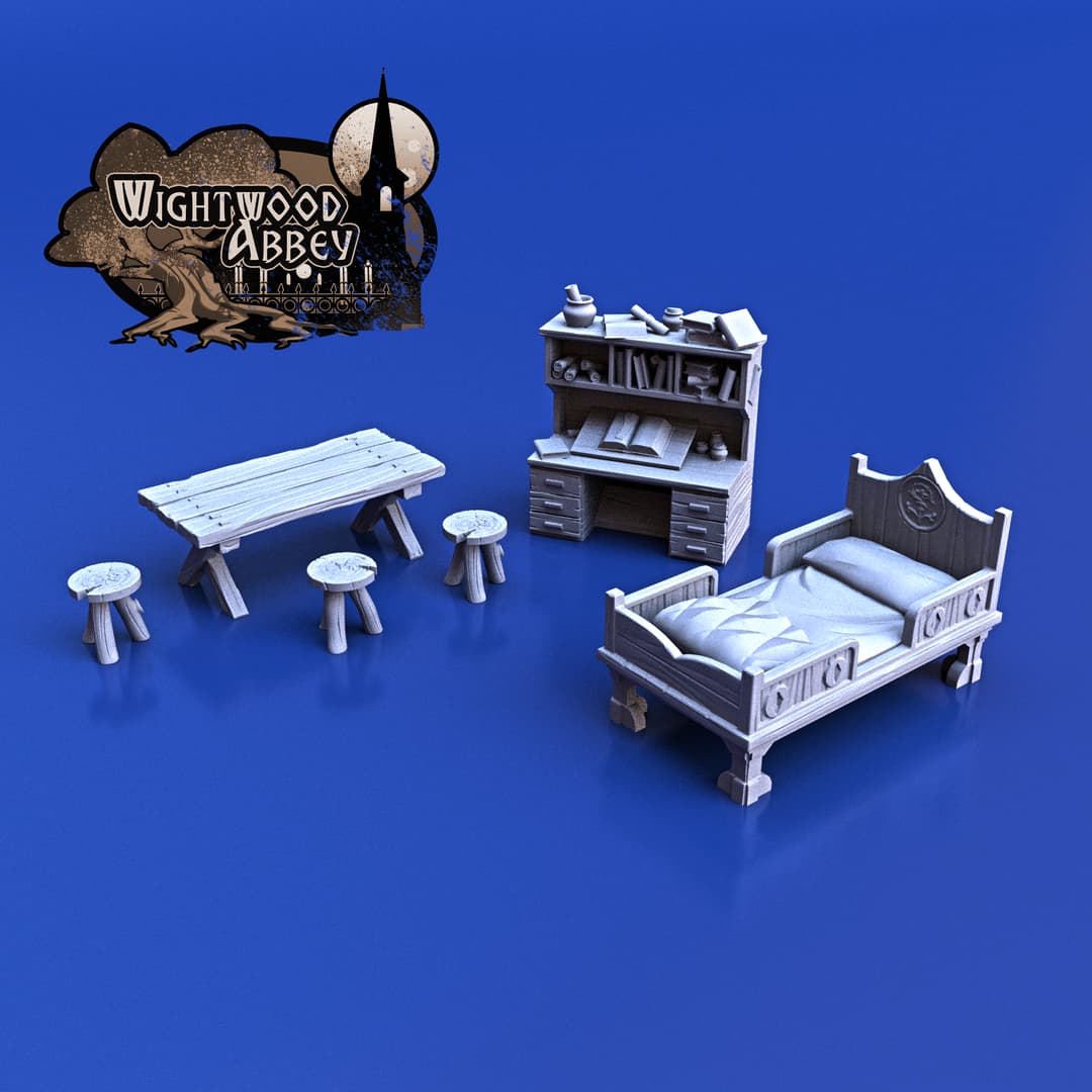 Medieval Dwelling Furnishings Set
