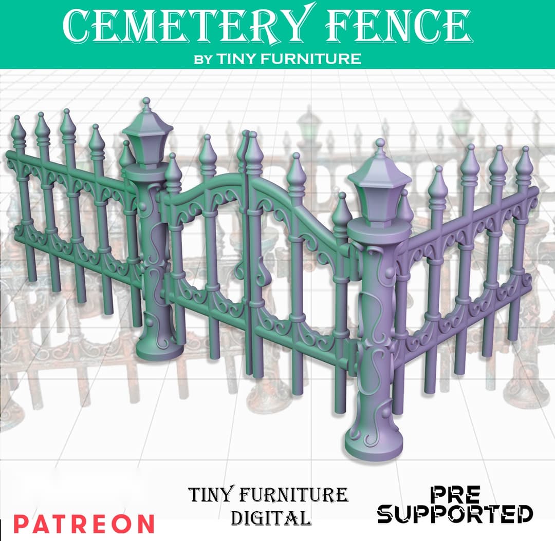Cemetery fence