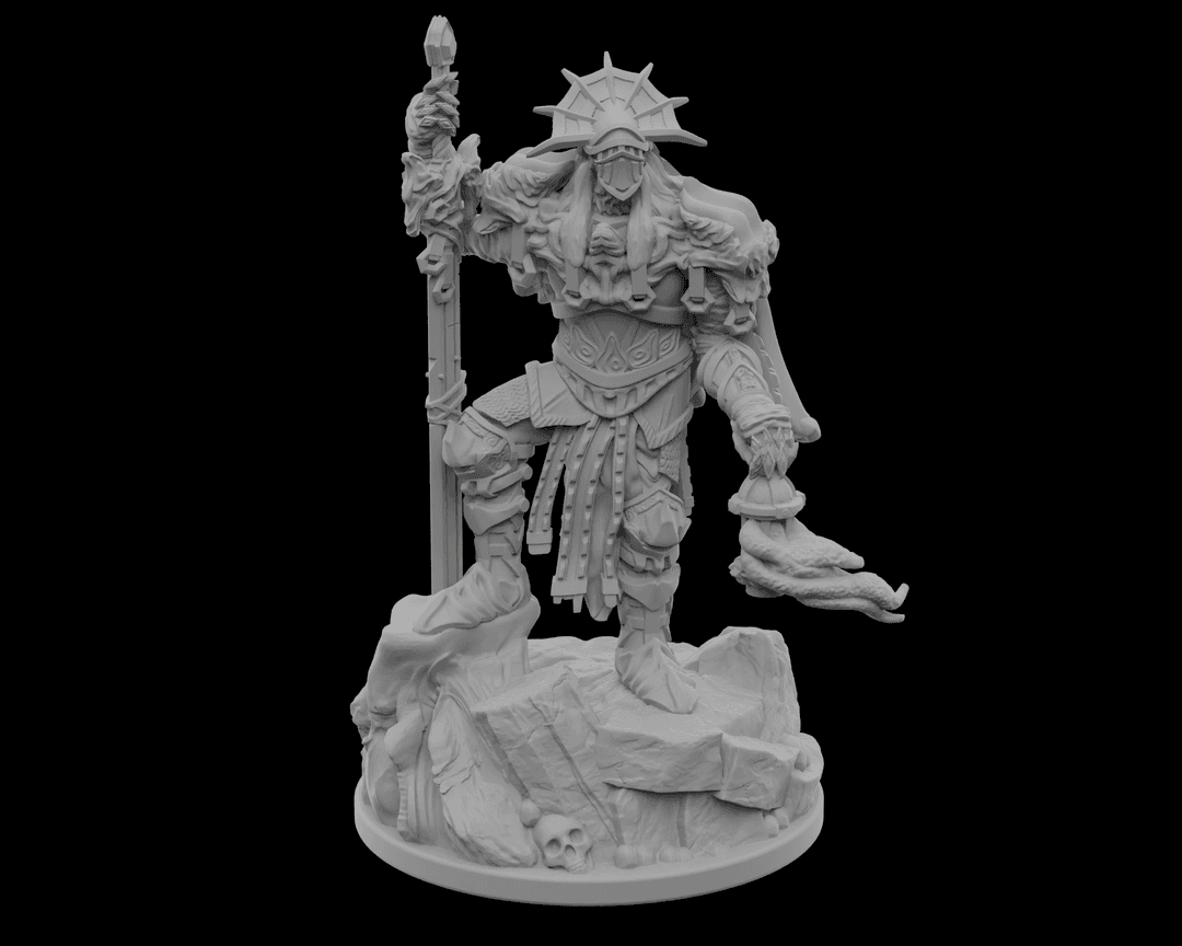 ⚔️ Crimson Warden – V1 - Dark Fantasy Boss Miniature