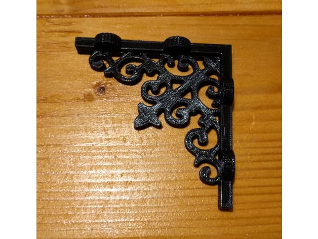 Victorian Style Shelf Brackets - 4" shelf