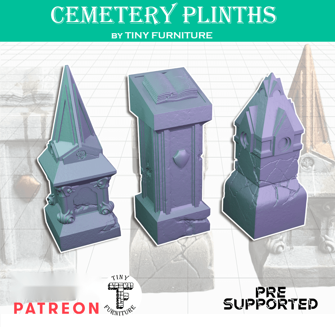 Cemetery plinths
