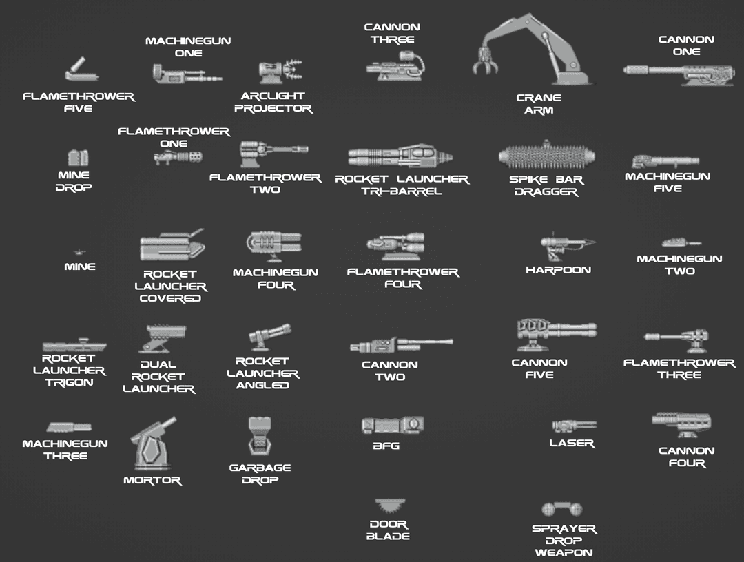 Post Apocalyptic Vehicular Combat Bits Kickstarter Weapons
