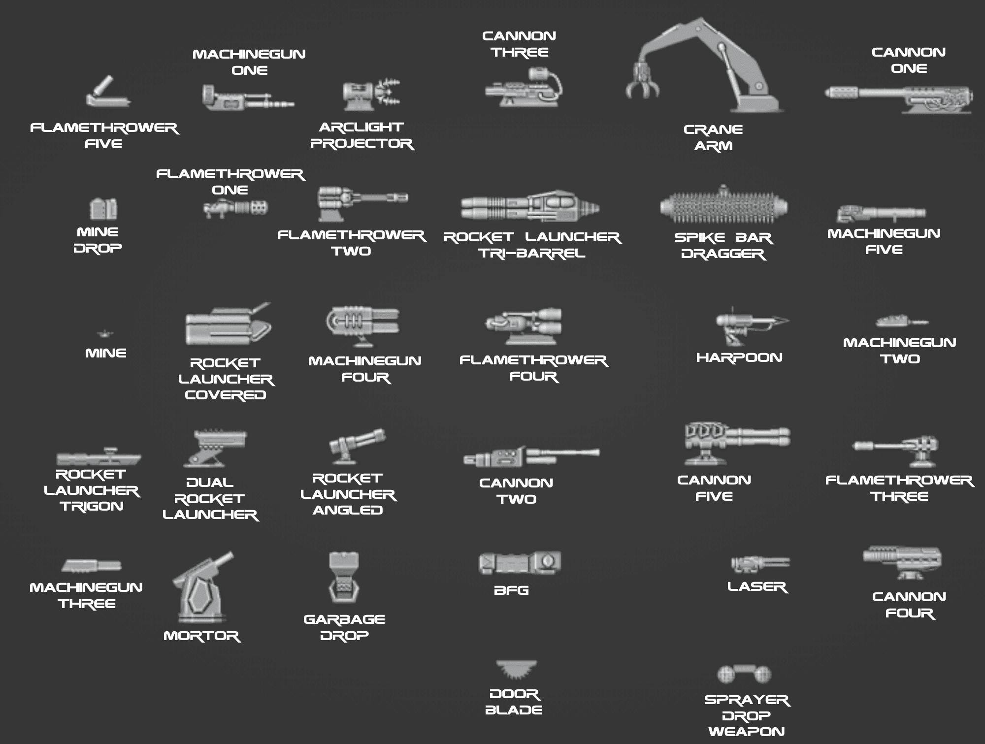 Post Apocalyptic Vehicular Combat Bits Kickstarter Weapons