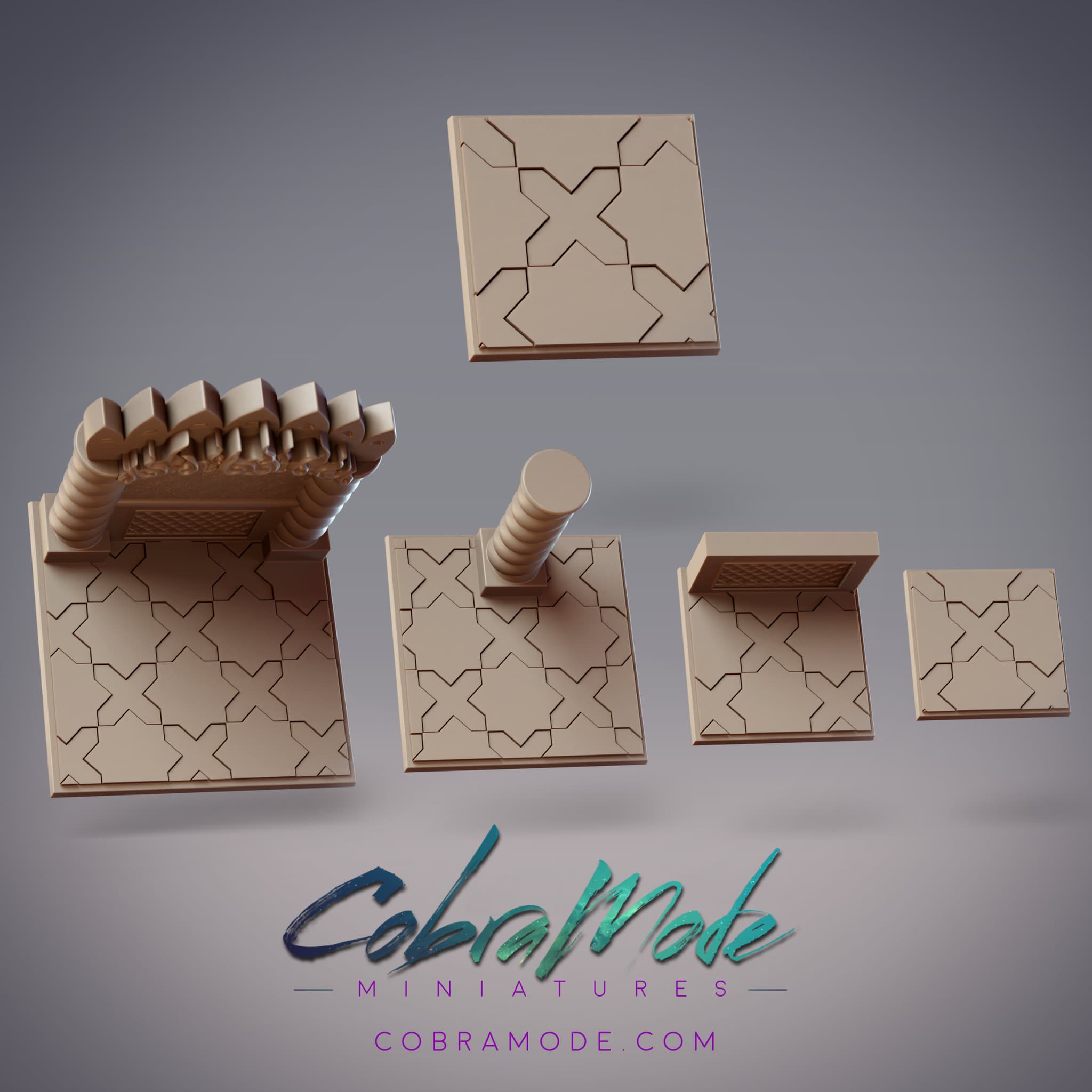 Monastery Base Square Pack (4pcs)